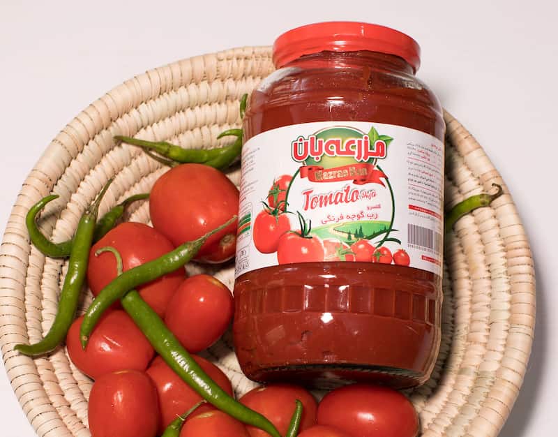 رب گوجه فرنگی مزرعه با طعم طبیعی و رنگ چشمگیر غذاها